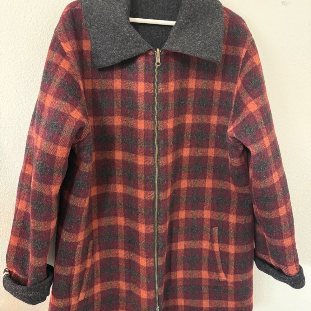 Pendleton- Alpaca Reversible Car Coat- Lightweigh… - image 3